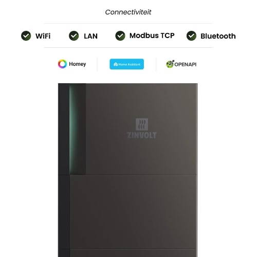 Zinvolt 24kWh Thuisbatterij 3 Base & 6 Stack